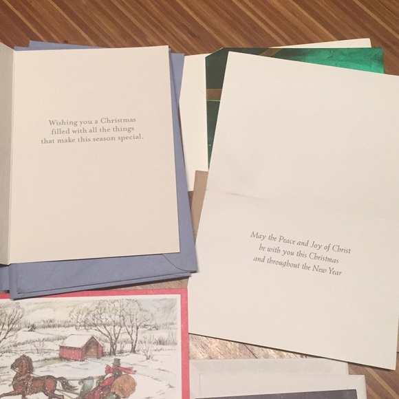 39-piece NWT BOGO holiday cards/envelopes & ribbon - Picture 4 of 13